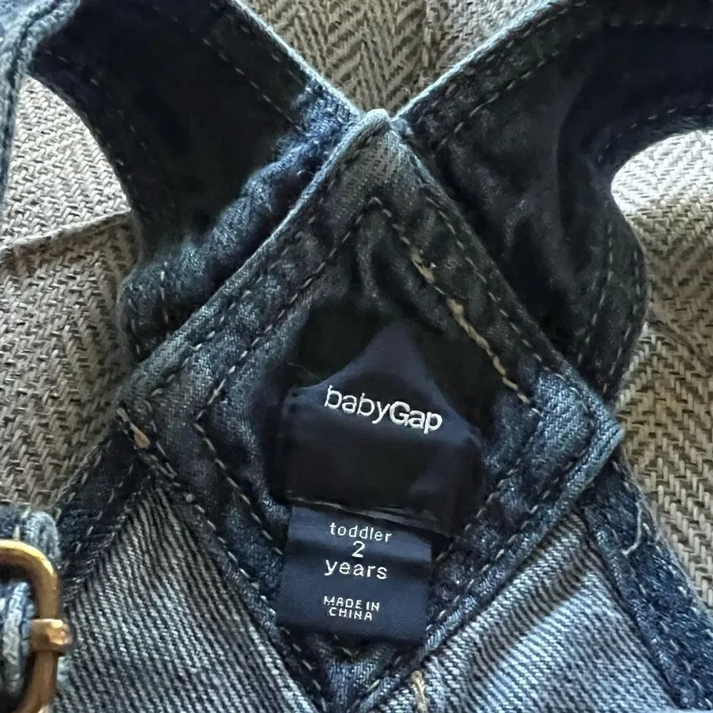 Baby Gap denim skirt overalls Size 2 Years